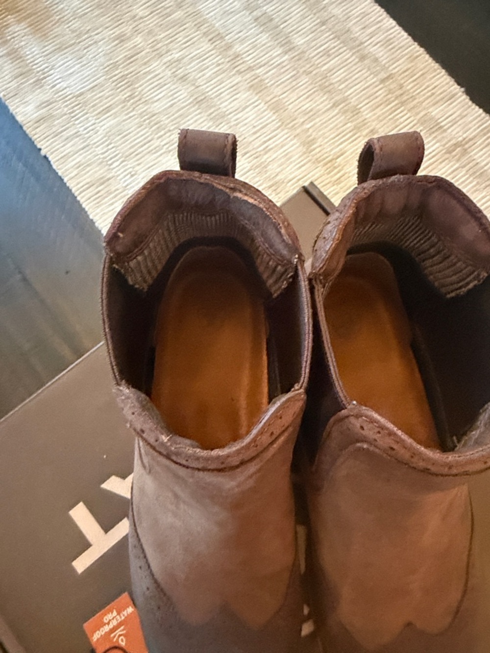Ariat Brown Leather Ankle Booties - Picture 11 of 16